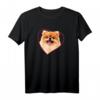 Zwergspitz Pomeranian Herz Hundeportrait T-Shirt  Perfektes Geschenk für Hundeliebhaber & Familien mit Pomeranian Hund