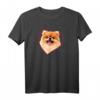 Zwergspitz Pomeranian Herz Hundeportrait T-Shirt  Perfektes Geschenk für Hundeliebhaber & Familien mit Pomeranian Hund