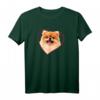 Zwergspitz Pomeranian Herz Hundeportrait T-Shirt  Perfektes Geschenk für Hundeliebhaber & Familien mit Pomeranian Hund