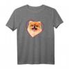 Zwergspitz Pomeranian Herz Hundeportrait T-Shirt  Perfektes Geschenk für Hundeliebhaber & Familien mit Pomeranian Hund