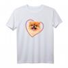 Zwergspitz Pomeranian Herz Hundeportrait T-Shirt  Perfektes Geschenk für Hundeliebhaber & Familien mit Pomeranian Hund