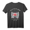 England Design - England läuft in Venen T-Shirt für Fans und Supporter mit Flagge, perfekt für Fußball, Partys und Geschenke