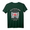 England Design - England läuft in Venen T-Shirt für Fans und Supporter mit Flagge, perfekt für Fußball, Partys und Geschenke