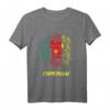 Kamerun Liebhaber Heimat Löwe Flagge T-Shirt  Stolz auf Afrika, Heimatverbundenheit & Reisesouvenir