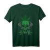 Totenkopf mit Hanf Blättern - Kiffer- und Stoner-T-Shirt für Weed Fans und Cannabis-Enthusiasten