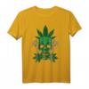 Totenkopf mit Hanf Blättern - Kiffer- und Stoner-T-Shirt für Weed Fans und Cannabis-Enthusiasten