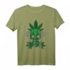 Totenkopf mit Hanf Blättern - Kiffer- und Stoner-T-Shirt für Weed Fans und Cannabis-Enthusiasten