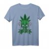 Totenkopf mit Hanf Blättern - Kiffer- und Stoner-T-Shirt für Weed Fans und Cannabis-Enthusiasten