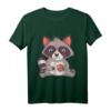 Waschbär mit Keks T-Shirt  Lustiges Tier-Design für Damen und Herren, perfekte Geschenkidee für Keks- und Waschbärenliebhaber