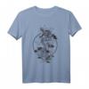 Drachen Handzeichnung T-Shirt - Symbol für Mut, Stärke & Furchtlosigkeit, Inspirierendes Fantasy-Design