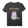 Merry Catmas lustiges Weihnachts-T-Shirt mit Katze im Rentier Kostüm  Perfekt für Katzenliebhaber und Katzenmamas zu Weihnachten