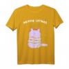 Merry Catmas lustiges Weihnachts-T-Shirt mit Katze im Rentier Kostüm  Perfekt für Katzenliebhaber und Katzenmamas zu Weihnachten
