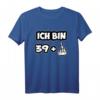 Ich Bin 39 + Mittelfinger - Lustiges HapBunny T-Shirt für Party & Spaßgeschenk für Freunde und Familie