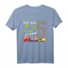 Kinder Junge Geburtstag 5 Jahre Zug Eisenbahn T-Shirt  Perfektes Outfit für den Geburtstag deines Sohnes, Enkel oder Neffen