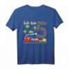 Kinder Junge Geburtstag 5 Jahre Zug Eisenbahn T-Shirt  Perfektes Outfit für den Geburtstag deines Sohnes, Enkel oder Neffen