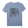 Löwe Portrait Afrika T-Shirt - Lustiges Tiermotiv als Geschenk für Löwenliebhaber, Safari-Fans & Tierfreunde