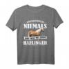 Frau mit Haflinger | Pferde Design Damen Mädchen T-Shirt  Lustiger Spruch & Geschenkidee für Pferde- und Haflinger-Enthusiasten zu Geburtstag & Weihnachten