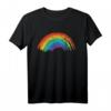 Vintage Retro Regenbogen T-Shirt  Buntes Used-Design im 80er/90er Stil, Perfekt als Geschenk für Freunde & Familie