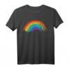 Vintage Retro Regenbogen T-Shirt  Buntes Used-Design im 80er/90er Stil, Perfekt als Geschenk für Freunde & Familie