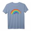Vintage Retro Regenbogen T-Shirt  Buntes Used-Design im 80er/90er Stil, Perfekt als Geschenk für Freunde & Familie