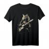 Rockin' Cat Guitarist - Lustiges Katzen-Gitarre T-Shirt für Musik- und Katzenliebhaber, perfekt als Geschenk zu Geburtstagen & Weihnachten