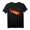 Deutschland Fanartikel Set mit Fahne, T-Shirt, Haarreif & Trikot  Für Fußball, Eishockey & Handball Fans bei Spielen, Grillabenden und im Stadion