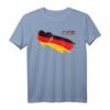 Deutschland Fanartikel Set mit Fahne, T-Shirt, Haarreif & Trikot  Für Fußball, Eishockey & Handball Fans bei Spielen, Grillabenden und im Stadion