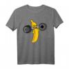 Lustiges Trainieren T-Shirt mit Banane - Motivationsshirt für Fitnessstudio, Männer, Frauen, Teenager & Jugendliche, Humorvolles Workout-Shirt