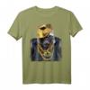 Rapper Gorilla im Hip Hop Style Outfit T-Shirt  Lustiges Tiermotiv für Tierliebhaber und Hip-Hop Fans