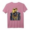 Rapper Gorilla im Hip Hop Style Outfit T-Shirt  Lustiges Tiermotiv für Tierliebhaber und Hip-Hop Fans