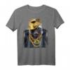 Rapper Gorilla im Hip Hop Style Outfit T-Shirt  Lustiges Tiermotiv für Tierliebhaber und Hip-Hop Fans