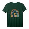 Kinder Niedlich Regenbogen Sieben - Lustiges 7 Jahre Geburtstag Spruch T-Shirt für Mädchen, Tochter & Schwester