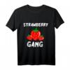 Strawberry Gang Süßes Sommer Früchte Erdbeere Pflücker Team T-Shirt  Perfektes Geschenk für Obstliebhaber, Vegetarier & Veganer