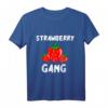 Strawberry Gang Süßes Sommer Früchte Erdbeere Pflücker Team T-Shirt  Perfektes Geschenk für Obstliebhaber, Vegetarier & Veganer