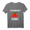 Strawberry Gang Süßes Sommer Früchte Erdbeere Pflücker Team T-Shirt  Perfektes Geschenk für Obstliebhaber, Vegetarier & Veganer