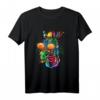 Buntes Zebra mit Sonnenbrille Safari T-Shirt  Farbvolles Afrika Motiv für Freizeit & Streetwear