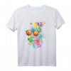 Buntes Zebra mit Sonnenbrille Safari T-Shirt  Farbvolles Afrika Motiv für Freizeit & Streetwear