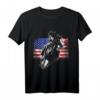 USA Flagge Cowboy T-Shirt  Coole Western-Geschenkidee für Cowboy- und Texas-Liebhaber zu Weihnachten, Geburtstag & Männertag