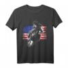 USA Flagge Cowboy T-Shirt  Coole Western-Geschenkidee für Cowboy- und Texas-Liebhaber zu Weihnachten, Geburtstag & Männertag