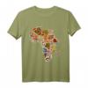Bold Africa Pattern Fabric Print mit Afrikakarte - Kulturelles T-Shirt für Stolz auf afrikanische Herkunft, Black Pride & Black History Month