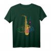 Musik Noten Jazz Saxophon T-Shirt  Perfektes Geschenk für Saxophonisten, Musiker & Jazzliebhaber zu Weihnachten & Geburtstag