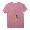 Musik Noten Jazz Saxophon T-Shirt  Perfektes Geschenk für Saxophonisten, Musiker & Jazzliebhaber zu Weihnachten & Geburtstag