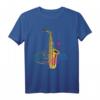 Musik Noten Jazz Saxophon T-Shirt  Perfektes Geschenk für Saxophonisten, Musiker & Jazzliebhaber zu Weihnachten & Geburtstag