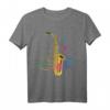 Musik Noten Jazz Saxophon T-Shirt  Perfektes Geschenk für Saxophonisten, Musiker & Jazzliebhaber zu Weihnachten & Geburtstag