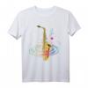 Musik Noten Jazz Saxophon T-Shirt  Perfektes Geschenk für Saxophonisten, Musiker & Jazzliebhaber zu Weihnachten & Geburtstag