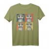 Afrika Tier Geschenk Tierpfleger Zoo Pop Art Erdmännchen T-Shirt  Perfektes Geschenk für Tierliebhaber, Zoo- und Safari-Fans