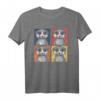Afrika Tier Geschenk Tierpfleger Zoo Pop Art Erdmännchen T-Shirt  Perfektes Geschenk für Tierliebhaber, Zoo- und Safari-Fans