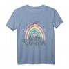 Kinder T-Shirt für große Schwester mit Regenbogen & Elefanten Design  Süßes Outfit zur Geburt & Geschwisterankündigung 2023