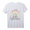 Kinder T-Shirt für große Schwester mit Regenbogen & Elefanten Design  Süßes Outfit zur Geburt & Geschwisterankündigung 2023