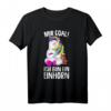 Mir egal ich bin ein Einhorn - Kinder, Mädchen & Damen T-Shirt mit Spruch, perfektes Geschenk für Einhorn-Liebhaber zu Weihnachten & Geburtstag